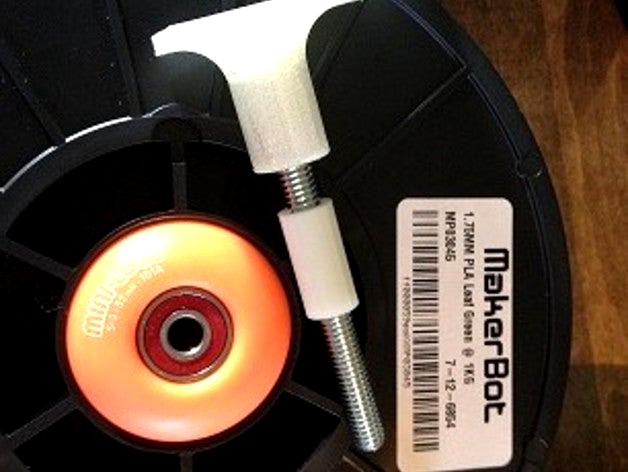 Replicator 2 No Squeek Super Cool Spool Holder Upgrade by ajf