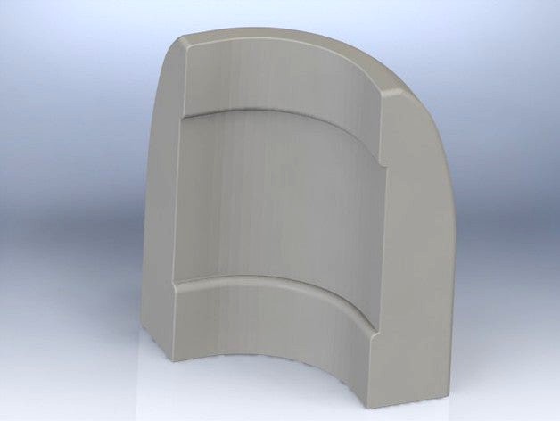 Baseboard trim Streamline Bullnose corner by DrewPetitclerc