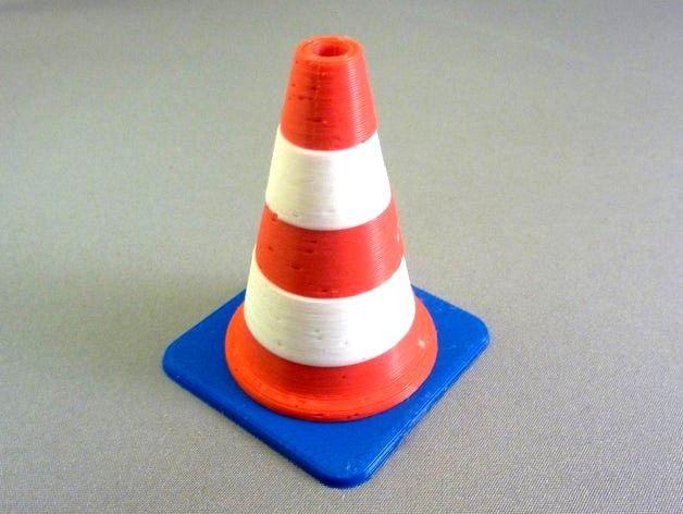 Tri-Colour Traffic Cone  by RepRapPro