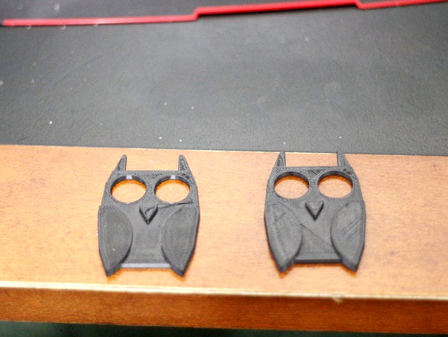 Parametrized owl headphone wrapper No Rectangular Hole by TheMakersWorkbench