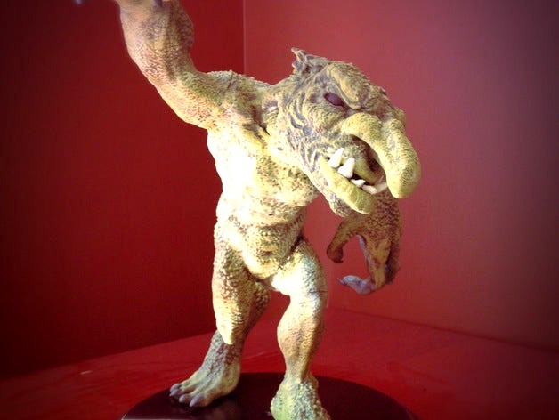 Large Troll Statue by colinfizgig