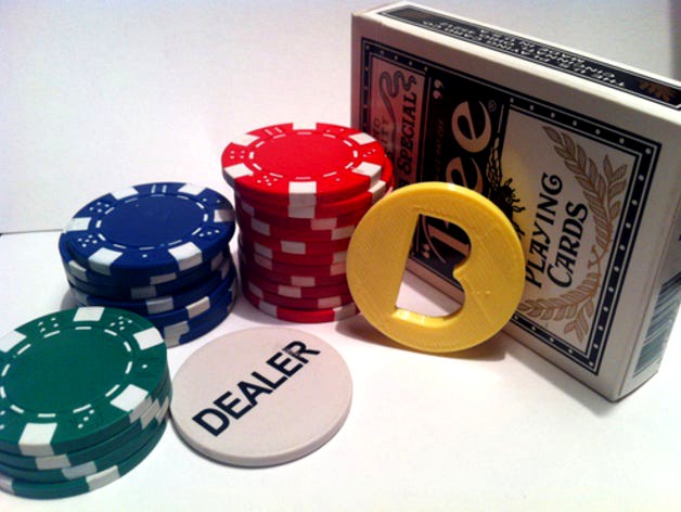 Big Blind Poker Chip by Glitch3DModels