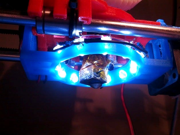 Led Ring for Prusa Mendel X-Carriage by pbuyle