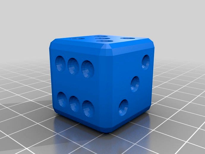 Customizable Loaded Trick Dice by KyroPaul