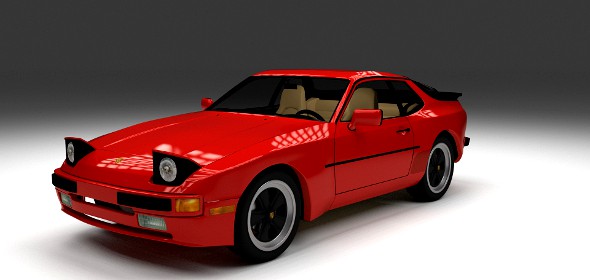 Porsche 944 with interior