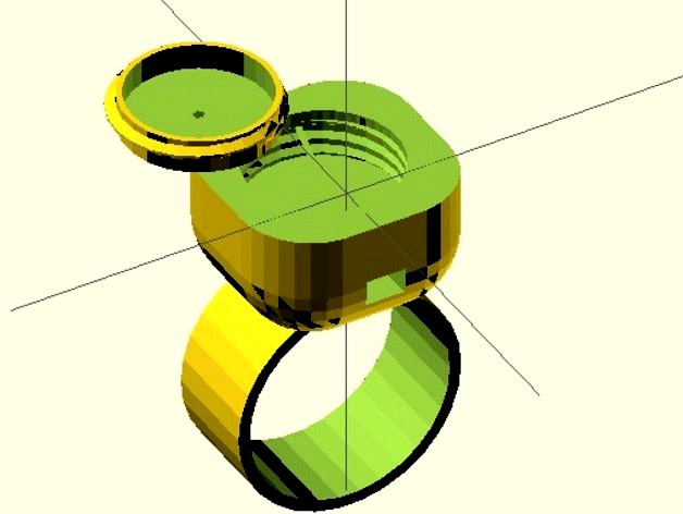 Concept Ring with compartment for Electronics by amstanley