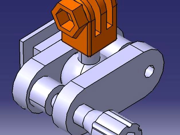 Ball joint for GoPro fixation V4 by 3D_CC_design