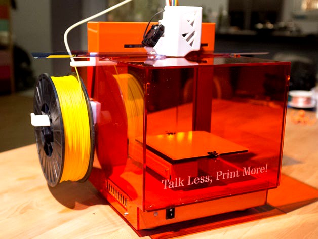 Plexiglas enclosure for the up! plus / Afinia 3d printer by gillespinault