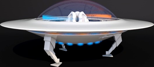 Flying Saucer With Interior