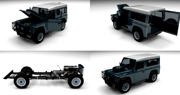 Full Land Rover Defender 90 Station Wagon