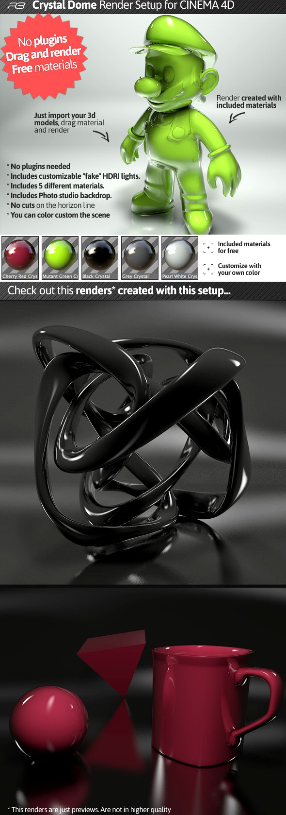 Cristal Dome Cinema 4D