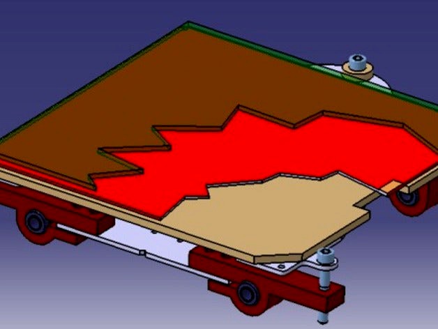 Easily levelled Platform (With only two bolts). by Mecano