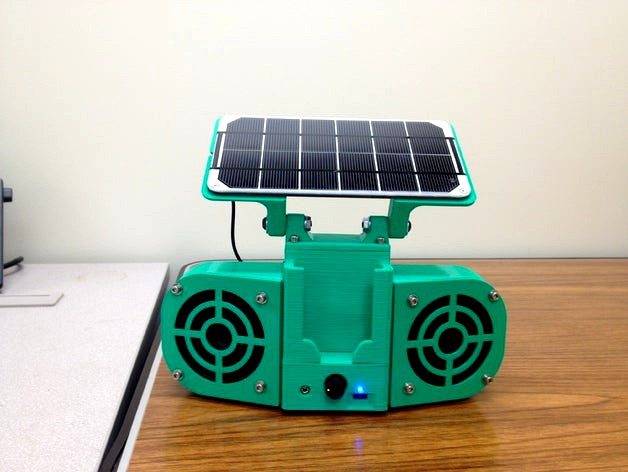 Solar Powered Stereo v2 by OpenSourceClassroom
