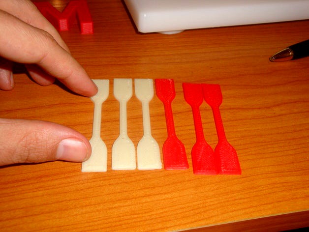 Tensile test specimen by obijuan