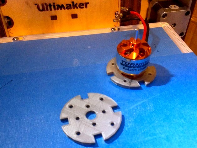 Outrunner Motor Mount for Foam RC Airplanes by dwalton