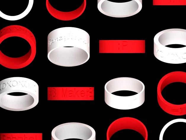 Customizable Ring by MakerBot