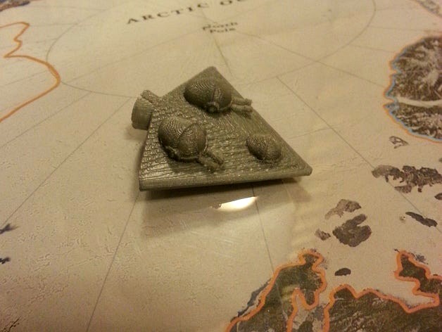 OpenScad-XL-Scout Ship by Kyoxilbuzz