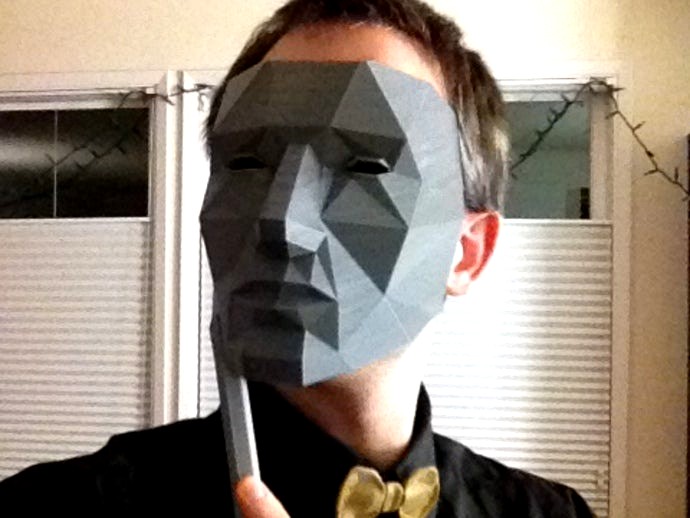 Low Polygon Mask - Replicator Printable by Austin