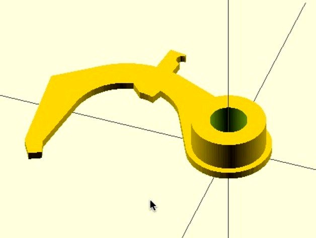 Carriage pawl for Monroe model L and LA calculator by robertbaruch