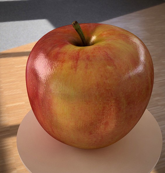 3D model apple fruit