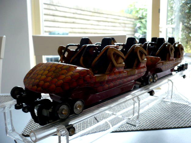 roller coaster train, mk1212 scale model 1:12,5 by Don1975