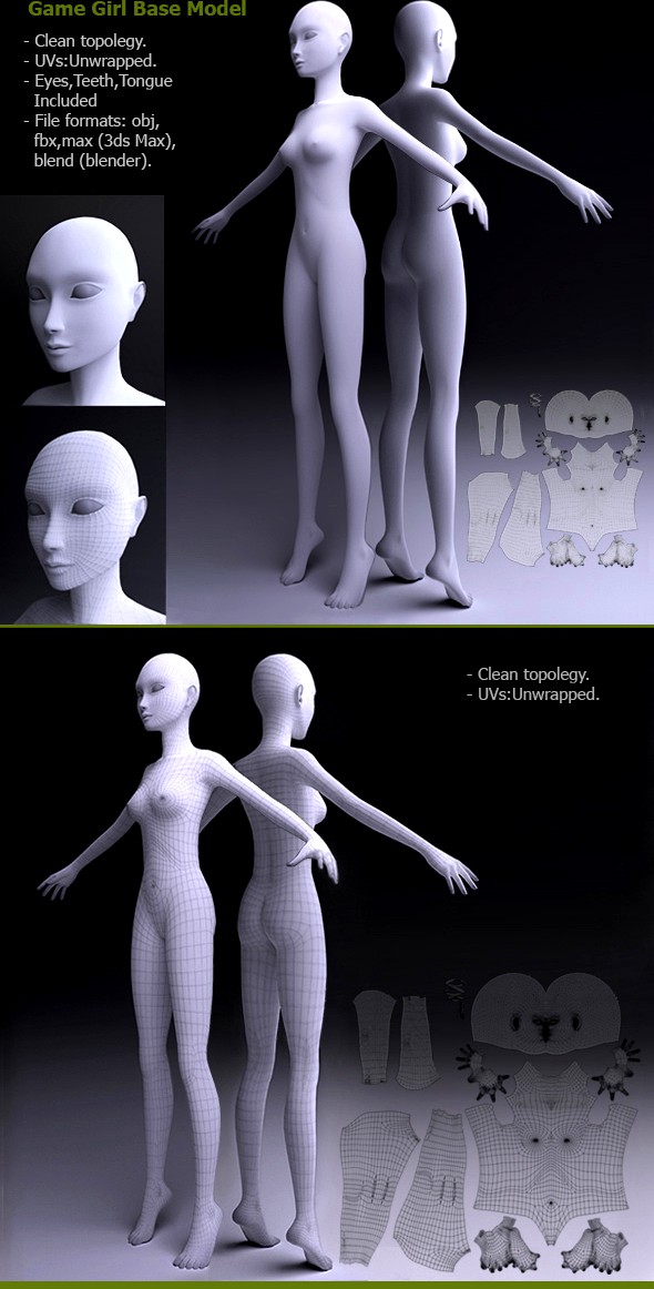 Game Girl Base Model