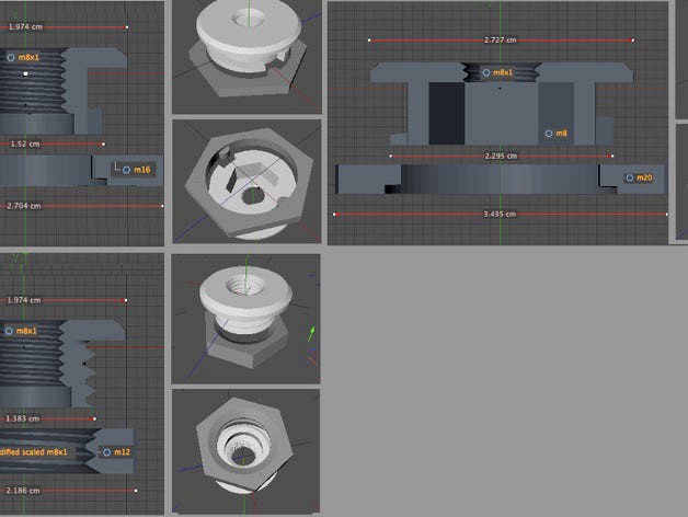 stereoplug holder screw, nut - 1000% by marc_is_curious
