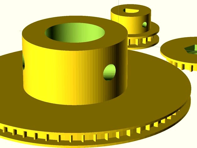 Parametric Timing Pulley v4 by JamesNewton