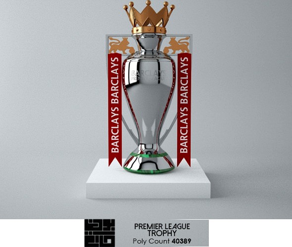 uefa euro league cup trophy 3D Model in Awards 3DExport