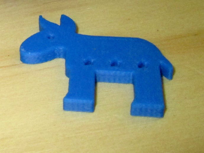 Democratic Party Donkey by MakerBot