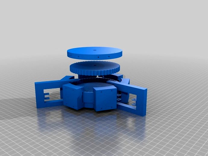 The Wobble Ring Stepping Motor MK1 by Ndrew