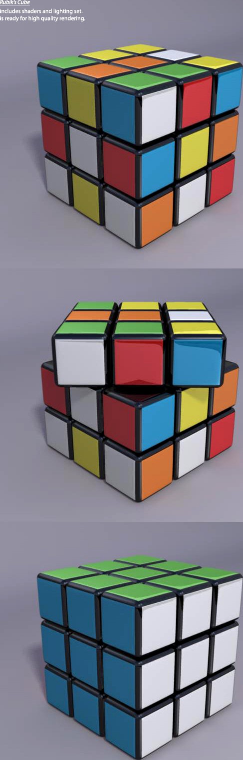 3D High quality Rubik's Cube