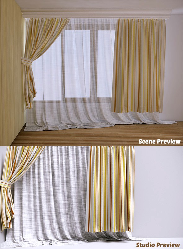 Curtain - 2 (VrayC4D)