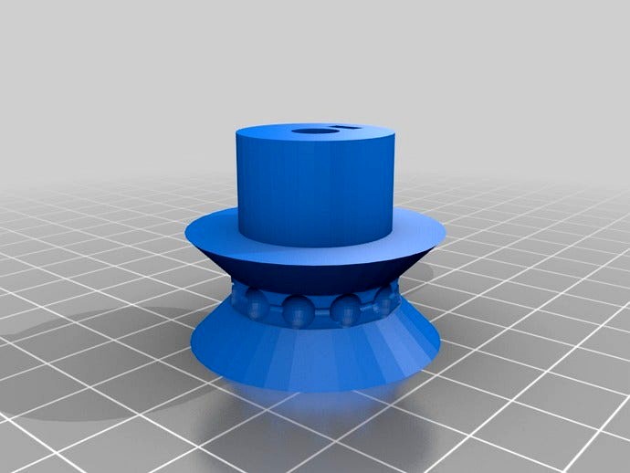 BallChain Pulley and Penny Pendulum Ziptie Clips for Polargraph by