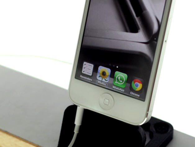 iphone5 Dock, screw down & headphone compatible   by studio-napkin