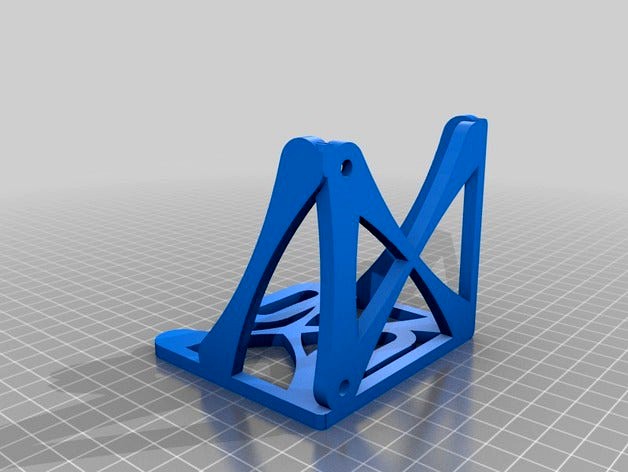 Barbell-style PSU Prusa Mount by Georgewchilds