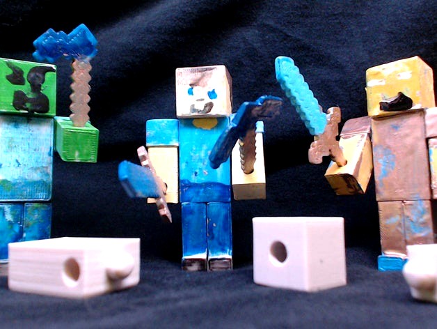 MineCraft Action Figures by Jason_Blake