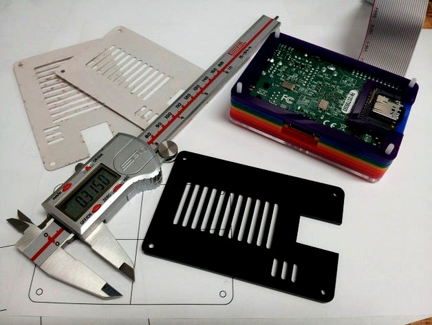 Pibow Base for MicroSD Adapter by TheRockLobster
