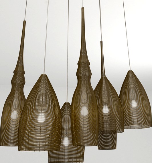 Wire Pendant Light