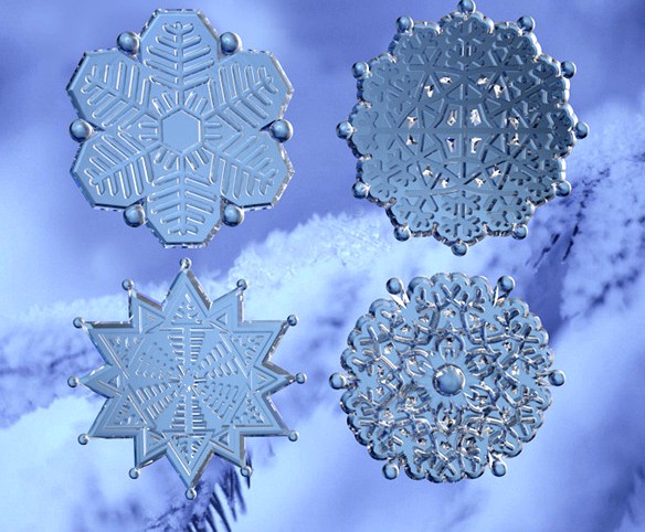 4 snowflakes