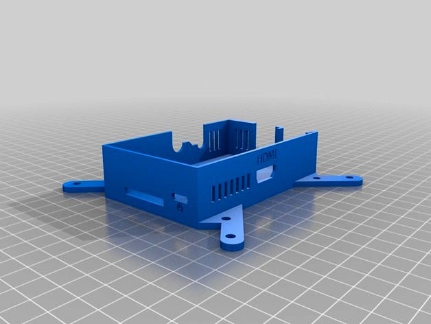 Raspberry Pi Case with VESA Mount by beardface