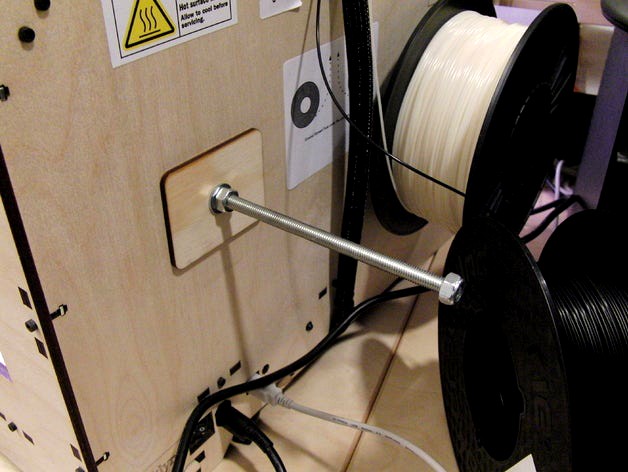 Generic lasercut spool holder for MakerBot Replicator by CreativeTools