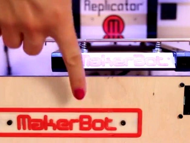 MakerBot Nameplate by MakerBot