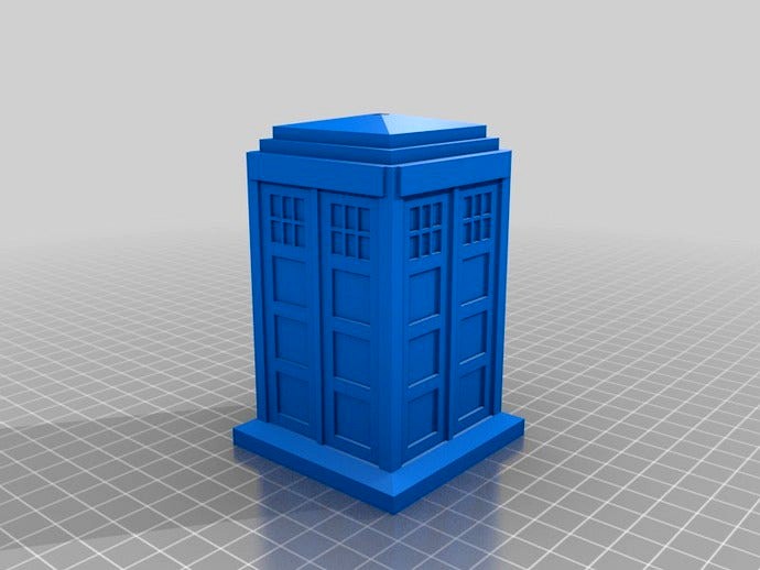 Parametric Tardis with LED hole by nopoe