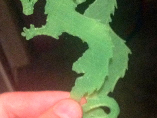 Dragon Bookmark Slim Simplified by CodeCreations