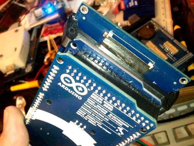 Arduino mega iteadstudio LCD shield holder by eried