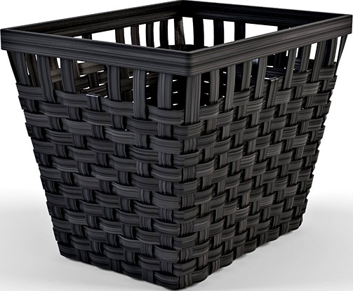 Wicker Basket Ikea Knarra 2 Black Color