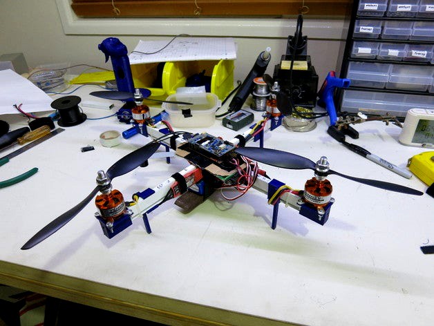 Flyscreen quadcopter by tjhowse