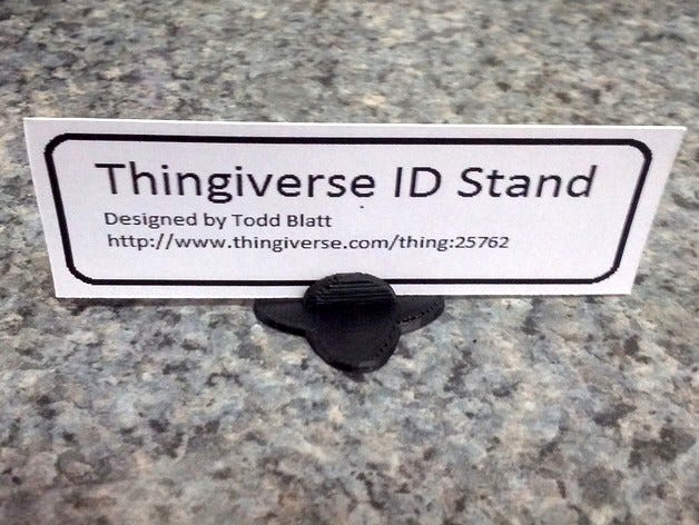Thingiverse ID Stand by MakerBot