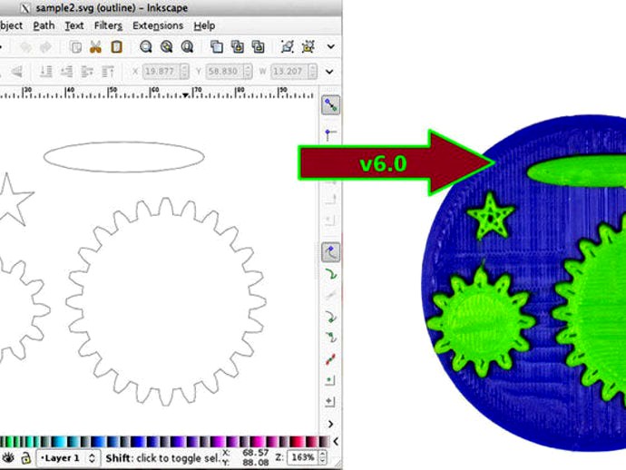 Inkscape to OpenSCAD converter v6 by dnewman